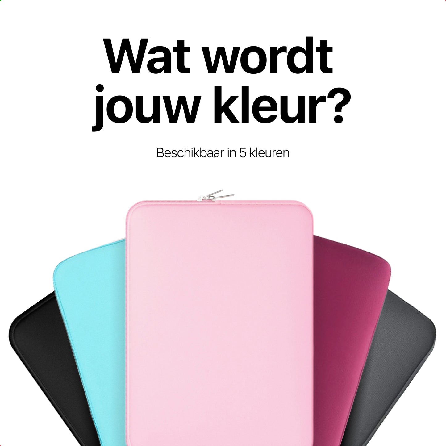 Slieves - Laptophoes - 14 inch - Laptop Sleeve - Schok Resistent - Neoprene - (Spat) Waterdicht - Bordeaux Rood