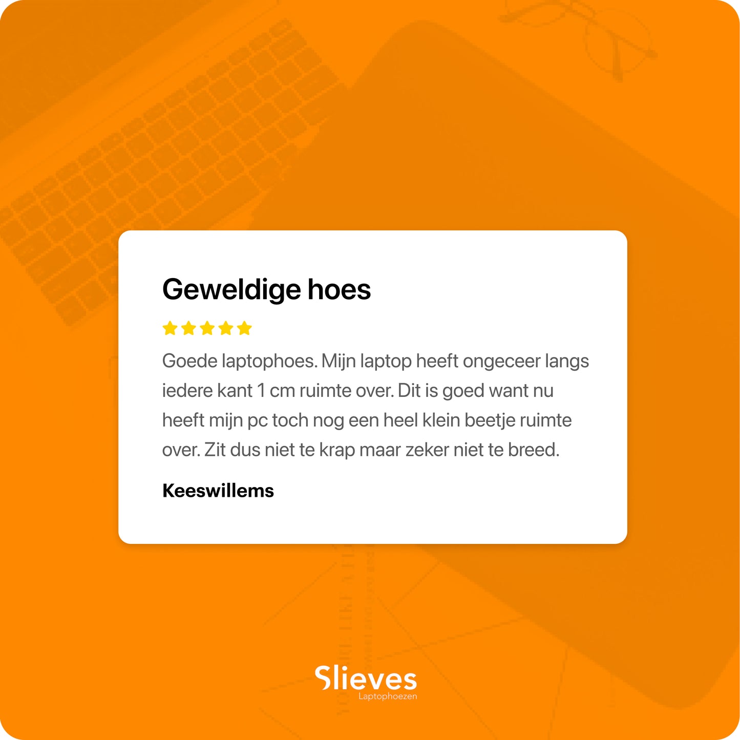Slieves - Laptophoes - 15.6 inch - Laptop Sleeve - Schok Resistent - met Opbergvak - Neoprene - Blauw