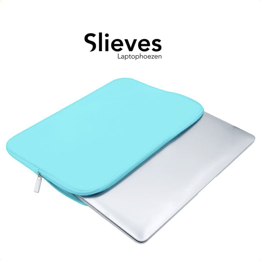 Slieves - Laptophoes - 15.6 inch - Laptop Sleeve - Schok Resistent - Neoprene - (Spat) Waterdicht - Blauw