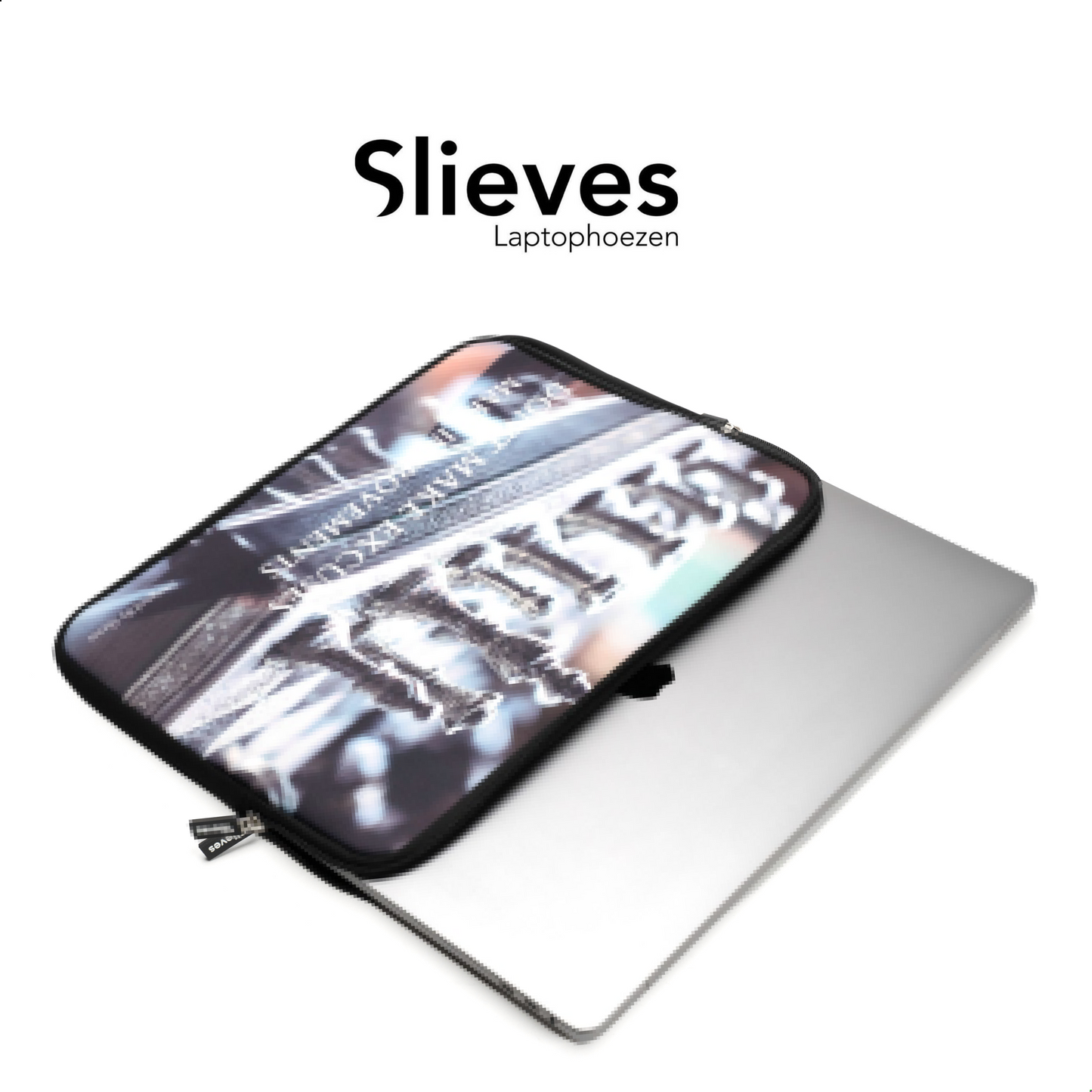 Slieves - Laptophoes Don't make excuses make improvements - 14 inch - Laptop Sleeve - Schok Resistent - Neoprene - (Spat) Waterdicht
